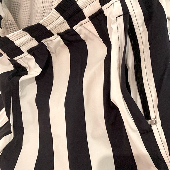 All City by Just Don black and white stripe shooting shorts - Picture 4 of 4